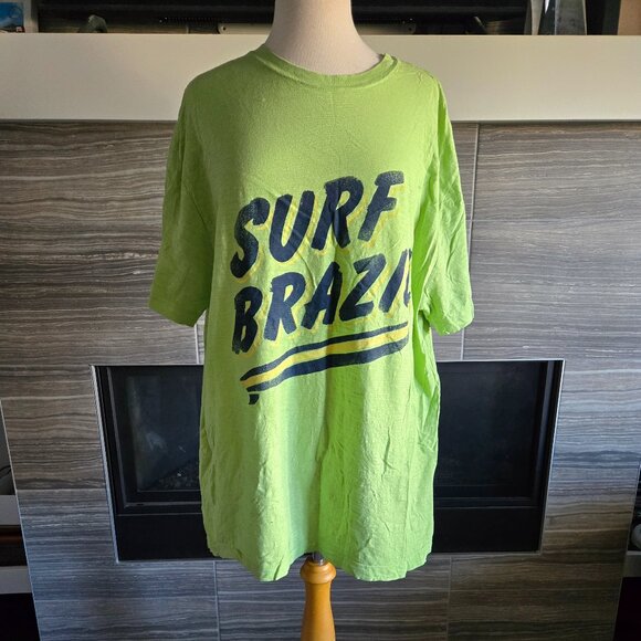 GAP Men's XXL "Surf Brazil" Graphic Tee – Light Green - Picture 1 of 3